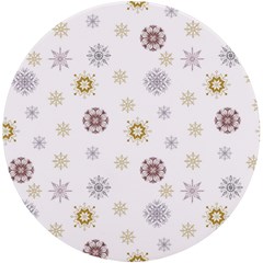 Magic Snowflakes UV Print Round Tile Coaster