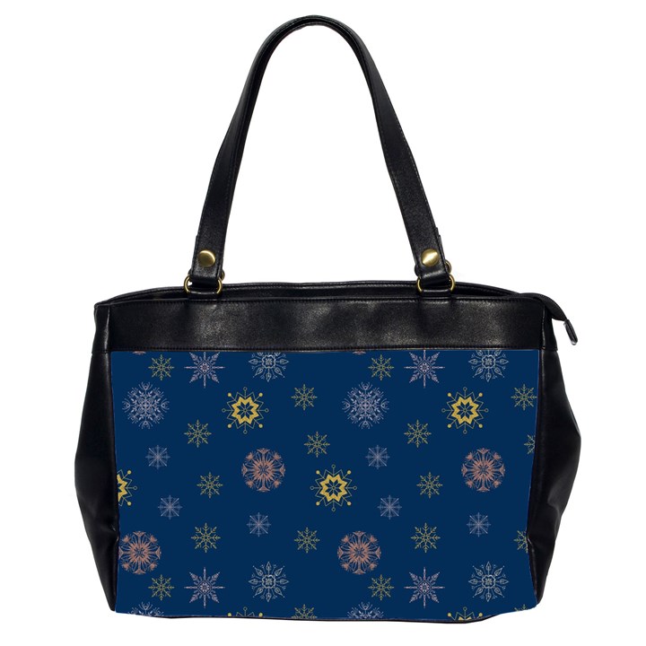 Magic Snowflakes Oversize Office Handbag (2 Sides)