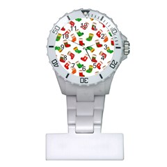 Christmas Socks  Plastic Nurses Watch by SychEva