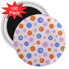 Colorful Balls 3  Magnets (100 Pack) by SychEva