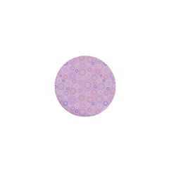 Multicolored Circles On A Pink Background 1  Mini Buttons by SychEva