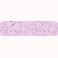 Multicolored Circles On A Pink Background Large Bar Mats by SychEva