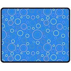 Circles Fleece Blanket (medium)  by SychEva