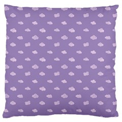 Pink Clouds On Purple Background Standard Flano Cushion Case (one Side) by SychEva