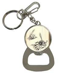 Bees Bottle Opener Key Chain by Limerence