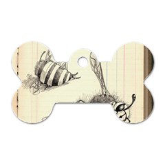 Bees Dog Tag Bone (two Sides) by Limerence