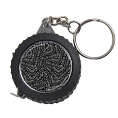 Black And White Modern Intricate Ornate Pattern Measuring Tape by dflcprintsclothing