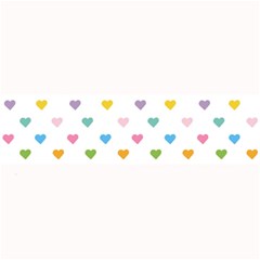 Small Multicolored Hearts Large Bar Mats by SychEva