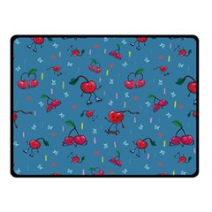 Red Cherries Athletes Fleece Blanket (Small)