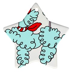 Doodle Poodle  Star Ornament (two Sides) by IIPhotographyAndDesigns