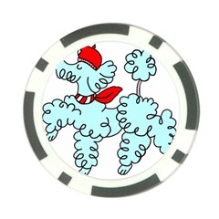 Doodle Poodle  Poker Chip Card Guard by IIPhotographyAndDesigns