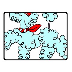 Doodle Poodle  Fleece Blanket (small) by IIPhotographyAndDesigns