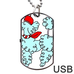 Doodle Poodle  Dog Tag Usb Flash (one Side) by IIPhotographyAndDesigns