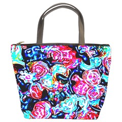 Neon Floral Bucket Bag