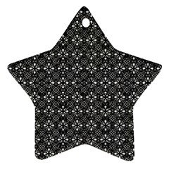 Black Lace Star Ornament (two Sides) by SychEva