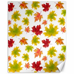 Bright Autumn Leaves Canvas 11  X 14  by SychEva