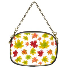 Bright Autumn Leaves Chain Purse (two Sides) by SychEva