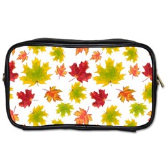 Bright Autumn Leaves Toiletries Bag (one Side) by SychEva