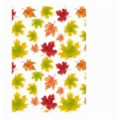 Bright Autumn Leaves Large Garden Flag (two Sides) by SychEva