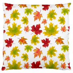 Bright Autumn Leaves Large Cushion Case (two Sides) by SychEva