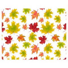 Bright Autumn Leaves Double Sided Flano Blanket (medium)  by SychEva