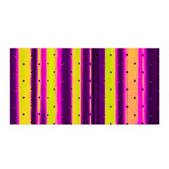 Warped Stripy Dots Satin Wrap by essentialimage365