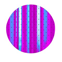 Warped Stripy Dots Mini Round Pill Box by essentialimage365