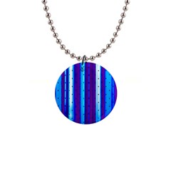 Warped Stripy Dots 1  Button Necklace by essentialimage365