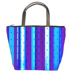 Warped Stripy Dots Bucket Bag by essentialimage365