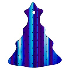 Warped Stripy Dots Christmas Tree Ornament (two Sides) by essentialimage365