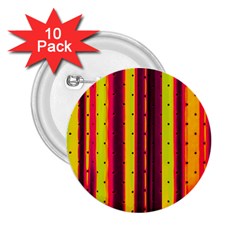 Warped Stripy Dots 2 25  Buttons (10 Pack)  by essentialimage365