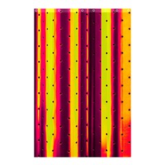 Warped Stripy Dots Shower Curtain 48  X 72  (small)  by essentialimage365