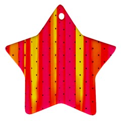 Warped Stripy Dots Star Ornament (two Sides) by essentialimage365