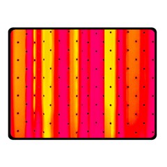 Warped Stripy Dots Fleece Blanket (small) by essentialimage365
