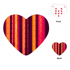 Warped Stripy Dots Playing Cards Single Design (heart) by essentialimage365