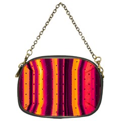 Warped Stripy Dots Chain Purse (one Side) by essentialimage365