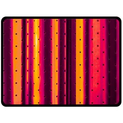 Warped Stripy Dots Double Sided Fleece Blanket (large)  by essentialimage365