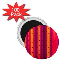 Warped Stripy Dots 1 75  Magnets (100 Pack)  by essentialimage365