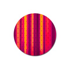 Warped Stripy Dots Magnet 3  (round) by essentialimage365