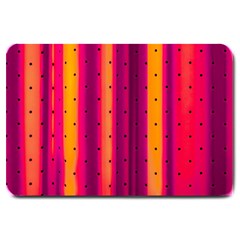 Warped Stripy Dots Large Doormat  by essentialimage365