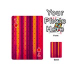 Warped Stripy Dots Playing Cards 54 Designs (Mini) Front - Heart7