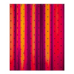 Warped Stripy Dots Shower Curtain 60  X 72  (medium)  by essentialimage365