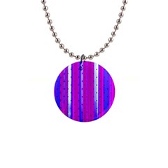 Warped Stripy Dots 1  Button Necklace by essentialimage365