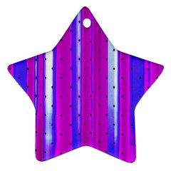 Warped Stripy Dots Star Ornament (two Sides) by essentialimage365