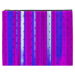 Warped Stripy Dots Cosmetic Bag (xxxl) by essentialimage365