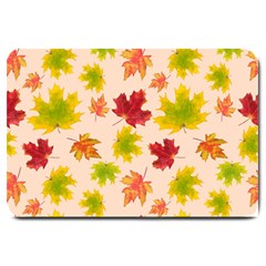 Bright Autumn Leaves Large Doormat  by SychEva