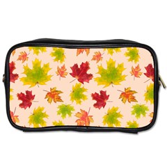Bright Autumn Leaves Toiletries Bag (two Sides) by SychEva