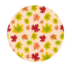 Bright Autumn Leaves Mini Round Pill Box by SychEva