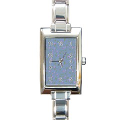 Curly Flowers Rectangle Italian Charm Watch by SychEva