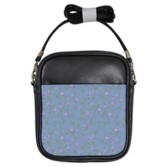 Curly Flowers Girls Sling Bag by SychEva